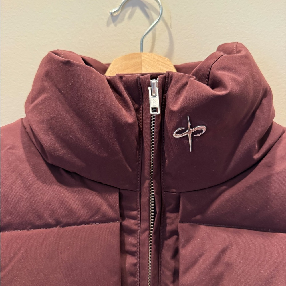 Milazzo Basketweave Quilted Puffer Jacket - Large - Maroon NWT (Retail $500) - Picture 4 of 6